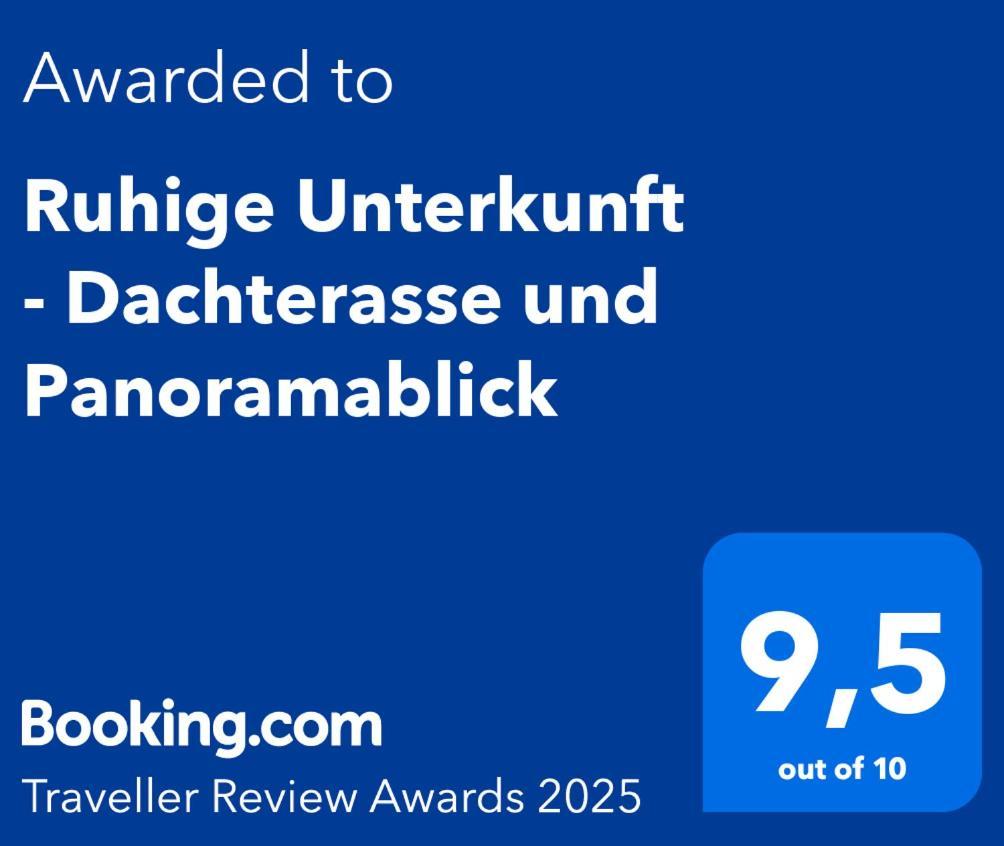 Ruhige Unterkunft - Dachterasse Und Panoramablick Warstein Bagian luar foto
